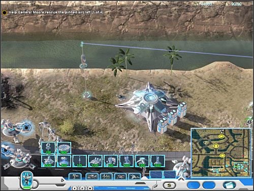 Teraz będziesz musiał skierować swoje oddziały na północ, gdyż to właśnie tam odnajdziesz drugie lądowisko - Misja 5 (cz.2) | Novus | Universe at War Earth Assault - Universe at War: Earth Assault - poradnik do gry