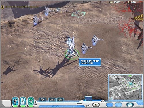 Zauważ, iż Twoja baza na starcie wyposażona jest jedynie w fabrykę robotów - Misja 7 (cz.1) | Novus | Universe at War Earth Assault - Universe at War: Earth Assault - poradnik do gry