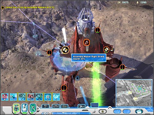 Docelowo musisz doprowadzić do zniszczenia obu tarcz - Misja 7 (cz.2) | Novus | Universe at War Earth Assault - Universe at War: Earth Assault - poradnik do gry