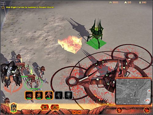 Cel 2: Summon a Detection Drone (Przyzwij jednostkę typu Detection Drone) - Misja 2 (cz.1) | Hierarchy | Universe at War Earth Assault - Universe at War: Earth Assault - poradnik do gry