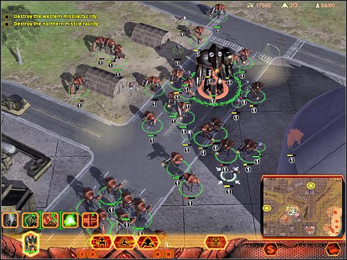 Proponowałbym teraz podzielić swoje zwykłe oddziały na co najmniej dwie grupy - Misja 2 (cz.4) | Hierarchy | Universe at War Earth Assault - Universe at War: Earth Assault - poradnik do gry