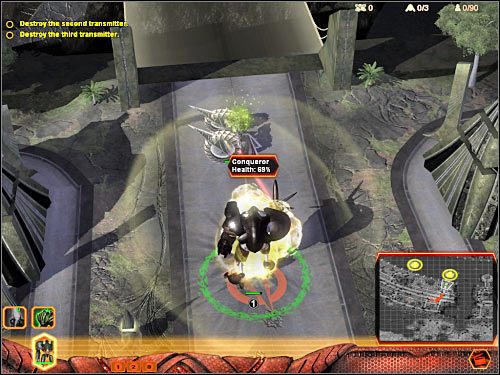 Tradycyjnie już uważaj na pojedyncze jednostki wroga - Misja 3 (cz.3) | Hierarchy | Universe at War Earth Assault - Universe at War: Earth Assault - poradnik do gry