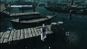 Biegnij przeskakując z łodzi na łódź wzdłuż pomostu - Sibrand z Akki | Memory Block 05 | Assassins Creed - Assassins Creed - poradnik do gry