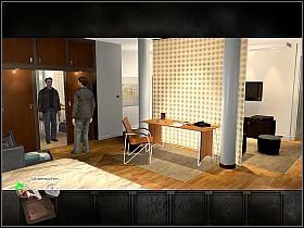 Dave McNamara w paskudny deszczowy poranek budzi się w pokoju hotelowym - Niedziela, przedpołudnie (cz.1) | Rozdział 1 - Rozbite szkło | Overclocked - Overclocked: Historia o przemocy - poradnik do gry