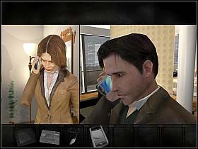 Ten ostatni ogląda uważnie (w ekwipunku) i wysłuchuje krótkiej informacji na temat dostępnych w nim funkcji - Niedziela, przedpołudnie (cz.1) | Rozdział 1 - Rozbite szkło | Overclocked - Overclocked: Historia o przemocy - poradnik do gry