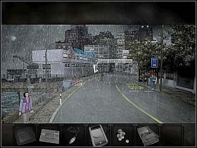 Znalazłszy się na ulicy, zostaje znienacka napadnięty przez niesioną podmuchem wiatru gazetę - Niedziela, przedpołudnie (cz.1) | Rozdział 1 - Rozbite szkło | Overclocked - Overclocked: Historia o przemocy - poradnik do gry