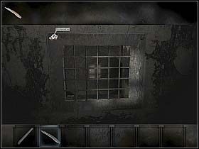 Przygląda się okratowanemu okienku od szybu - Poniedziałek, wieczór (cz.3) | Rozdział 2 - Rany | Overclocked - Overclocked: Historia o przemocy - poradnik do gry