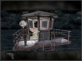 Dave wędruje dalej (w dół ekranu) i wreszcie dociera do miejsca, z którego prowadzą aż trzy drogi: ta, którą przyszedł (po lewej), kolejna - do widocznej na wprost kraty (w górę ekranu) i następna - do stalowych drzwi (w dół ekranu) - Piątek, wczesny ranek (cz.1) | Rozdział 5 - Zagubiony | Overclocked - Overclocked: Historia o przemocy - poradnik do gry