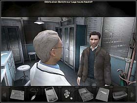 Wreszcie mocno spóźniony McNamara dociera przed bramę szpitala - Wtorek, popołudnie (cz.1) | Rozdział 3 - Przeciwnik | Overclocked - Overclocked: Historia o przemocy - poradnik do gry