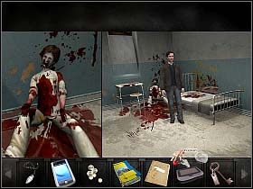 Natomiast nasz psychiatra zaczepia na moment Millera, z wyraźnym zamiarem zatarcia złego wrażenia po swym wczorajszym wybuchu - Środa, przedpołudnie | Rozdział 4 - Pogrążony | Overclocked Historia o przemocy - Overclocked: Historia o przemocy - poradnik do gry