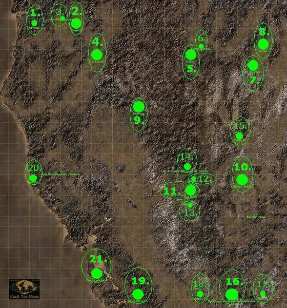 1 - Poradnik do gry - Mapa świata | Fallout 2 - Fallout 2 - poradnik do gry