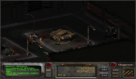 Jednak by móc dostać się na same dno, potrzebować będziemy pomocy kogoś o małych gabarytach - Broken Hills (2) | Opis przejścia | Fallout 2 - Fallout 2 - poradnik do gry