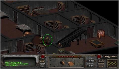 Gdy powiemy mu, że przynosimy walizkę dla jego szefa, pozwoli nam wejść na górę - Nowe Reno (5) | Opis przejścia | Fallout 2 - Fallout 2 - poradnik do gry
