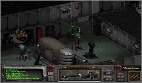Gdy skorzystamy z konsoli obok, będziemy mogli porozmawiać z superkomputerem - Baza Wojskowa Sierra (4) | Opis przejścia | Fallout 2 - Fallout 2 - poradnik do gry