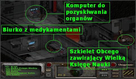 Ze szkieletu Obcego zabieramy Wielką Księgę Nauki - Baza Wojskowa Sierra (4) | Opis przejścia | Fallout 2 - Fallout 2 - poradnik do gry