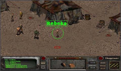 Gdy rozpoczniemy z nią rozmowę, zaprosi nas ona do swojego namiotu, by porozmawiać w cztery oczy - Krypta 15 (1) | Opis przejścia | Fallout 2 - Fallout 2 - poradnik do gry