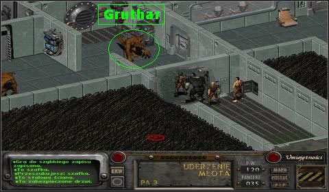 Gdy powiemy mu, że jesteśmy w stanie naprawić jego komputer, pozwoli nam on swobodnie poruszać się na terenie krypty - Krypta 13 | Opis przejścia | Fallout 2 - Fallout 2 - poradnik do gry