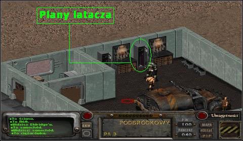 Z szafki tej wydobędziemy Plany latacza - Navarro (2) | Opis przejścia | Fallout 2 - Fallout 2 - poradnik do gry