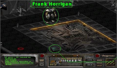 Musimy być przyklejeni do ściany i ostrożnie obejść Franka - Enklawa (2) | Opis przejścia | Fallout 2 - Fallout 2 - poradnik do gry