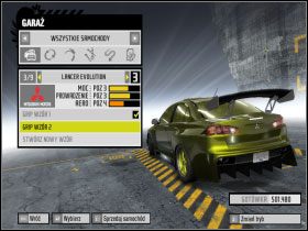 1 - Zmiana ustawień aut | Tuning | Need for Speed ProStreet - Need for Speed ProStreet - poradnik do gry