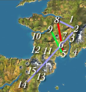 Na początek będziesz oczywiście musiał wybrać miejsce, w którym rozpoczniesz swoje zmagania na tej planszy - 6. Francja - wskazówki | Scenariusze | Sid Meiers Railroads! - Sid Meiers Railroads! - poradnik do gry