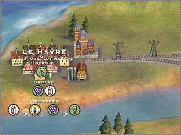 Warto podłączyć jest do sieci niektóre z miejscowości znajdujących się niedaleko Paryża, jak chociażby La Havre. - 6. Francja - wskazówki | Scenariusze | Sid Meiers Railroads! - Sid Meiers Railroads! - poradnik do gry