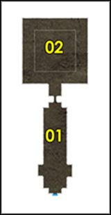 Będąc w korytarzu w [01 ], przejdź po przyciskach umieszczonych w podłodze w następujący sposób: <br>Po obu stronach korytarza mamy narysowane symbole - Fortress of Dimensions cz.3 | Avencast Rise of the Mage - Avencast: Rise of the Mage - poradnik do gry