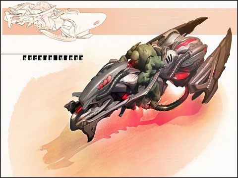 Szalenie niebezpieczny pojazd obsługiwany przez jedną osobę - Necris | Pojazdy w Unreal Tournament III - Unreal Tournament III - poradnik do gry