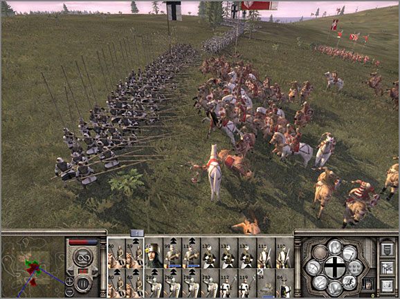 Typowe rozbicie szarżującej kawalerii - Zakon Krzyżacki - Armia (1) - TEUTONIC - Medieval II: Total War - Królestwa - poradnik do gry