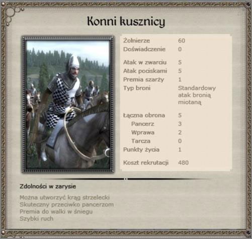 Słaba w zwarciu, słaba w obronie w zamian szybka - Zakon Krzyżacki - Armia (5) - TEUTONIC - Medieval II: Total War - Królestwa - poradnik do gry