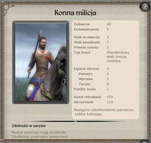 Zastępuje standardowe oddziały milicji kuszniczej, jeżeli wchodzi w skład garnizonu - koszty utrzymania są zerowe - Wlk. Księstwo Litewskie - Armia (1) - TEUTONIC - Medieval II: Total War - Królestwa - poradnik do gry