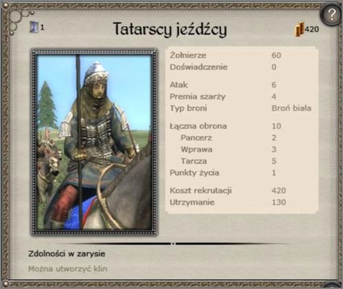 Statystyki odpychają, cena oraz koszty przyciągają - Wlk. Księstwo Litewskie - Armia (4) - TEUTONIC - Medieval II: Total War - Królestwa - poradnik do gry