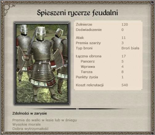 Twoi prawdziwi rycerze wczesnego okresu, średnie statystyki wynagrodzone są zdolnościami specjalnymi - Królestwo Dani - Armia (2) - TEUTONIC - Medieval II: Total War - Królestwa - poradnik do gry