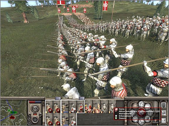 Taki mór kosynierów potrafi skutecznie powstrzymać szarżę wrogiej kawalerii jak i ciężkiej piechoty wroga, co najlepsze to podczas walki