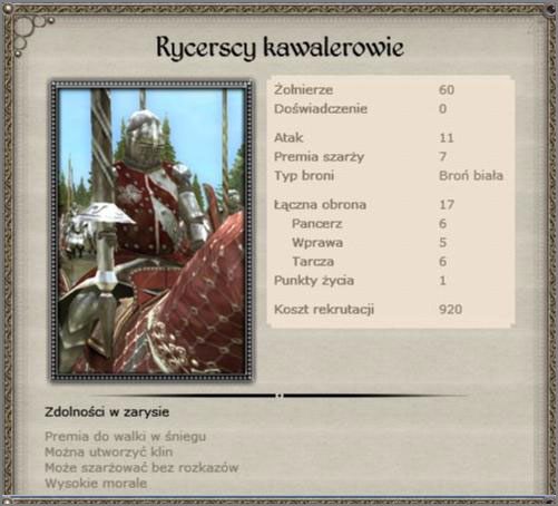 Podstawowa ciężka konnica późnego okresu - Królestwo Dani - Armia (5) - TEUTONIC - Medieval II: Total War - Królestwa - poradnik do gry