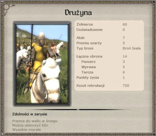 Standard twojej ciężkiej konnicy wczesnego okresu, nie zachęca ceną, kosztami utrzymania oraz statystyką, jednak jedyna z przedstawicieli HC ( ciężkiej kawalerii ), jaką będziesz mógł rekrutować - Nowogród - Armia (2) - TEUTONIC - Medieval II: Total War - Królestwa - poradnik do gry