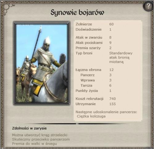 Droga nieprzyzwoita w statystykach lecz w zdolnościach specjalnych ciężka kawaleria, idealne zastosowanie to wyniszczanie ciężkiej konnicy nieprzyjaciela, nie warta ataków na piechotę, jest to formacja typu kontr-kawaleria - Nowogród - Armia (4) - TEUTONIC - Medieval II: Total War - Królestwa - poradnik do gry