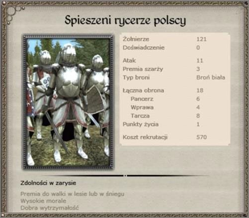 Standard ciężkiej piechoty armii Królestwa Polskiego - Królestwo Polskie - Armia (2) - TEUTONIC - Medieval II: Total War - Królestwa - poradnik do gry