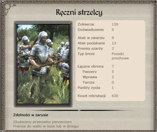 Nie wyróżniają się niczym szczególnym z pośród podobnych formacji tego typu, pomocni podczas walki z zakonem, skutecznie wzbudzają strach w formacjach nieprzyjaciela - Królestwo Polskie - Armia (2) - TEUTONIC - Medieval II: Total War - Królestwa - poradnik do gry