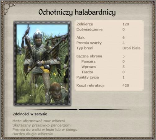 Jedyna wskazana formacja do garnizonów miejskich ( w garnizonach miejskich używaj wyłącznie tej formacji do 5x ), bez ulepszeń są podatni na wszelki ostrzał, w walce wręcz ledwo sobie radzą z drwalami - Cesarstwo Niemieckie - Armia (1) - TEUTONIC - Medieval II: Total War - Królestwa - poradnik do gry