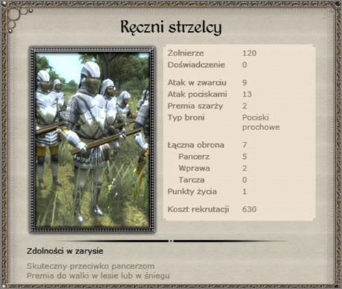 Na logikę lepiej zastąpić typowe formacje ciężkiej piechoty, o to tymi strzelcami - Cesarstwo Niemieckie - Armia (3) - TEUTONIC - Medieval II: Total War - Królestwa - poradnik do gry