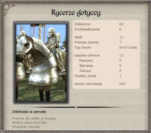 Pojawią się w późniejszym okresie - Cesarstwo Niemieckie - Armia (4) - TEUTONIC - Medieval II: Total War - Królestwa - poradnik do gry