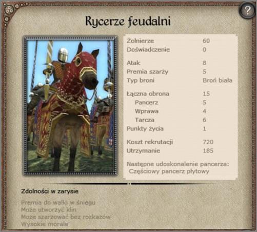 Wysoka cena, koszty utrzymania oraz nieprzyzwoite statystyki - Anglia - Armia (3) - BRITANNIA - Medieval II: Total War - Królestwa - poradnik do gry