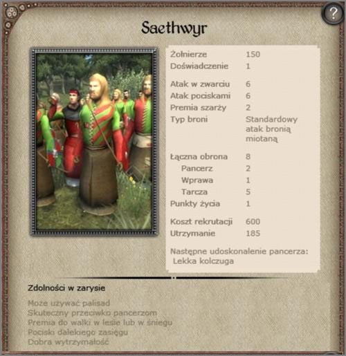 Ta formacja powinna być bez wątpienia twoją jedyną z dostępnych oddziałów strzeleckich - Walia - Armia (2) - BRITANNIA - Medieval II: Total War - Królestwa - poradnik do gry