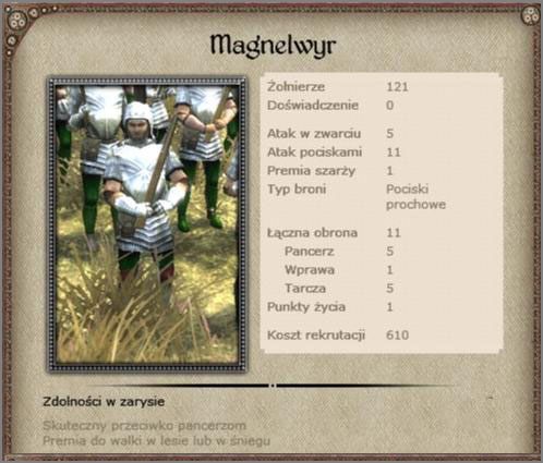 Typowa formacja prochowa do wzbudzania paniki w oddziałach wroga - Walia - Armia (2) - BRITANNIA - Medieval II: Total War - Królestwa - poradnik do gry