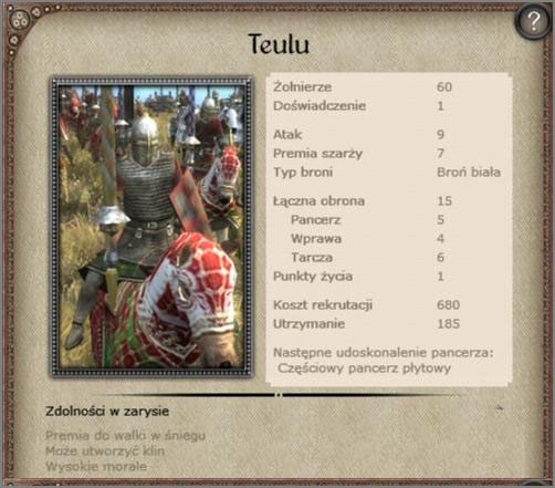 Jedyna formacja konna w całej armii Walijskiej jaką warto rekrutować - Walia - Armia (2) - BRITANNIA - Medieval II: Total War - Królestwa - poradnik do gry