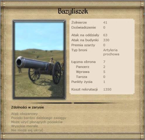 Najlepsza artylerie z dostępnych, pamiętaj by mieć ją przy sobie w regularnych armiach - Hiszpania (2) - AMERICAS - Medieval II: Total War - Królestwa - poradnik do gry