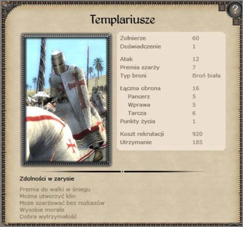 Dobra statystyka, zachęcające zdolności specjalne, najlepsza regularna ciężka konnica jaką będziesz mógł rekrutować - Królestwo Jerozolimy - Armia (2) - CRUSADES - Medieval II: Total War - Królestwa - poradnik do gry