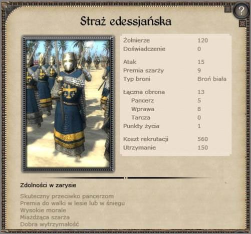 Formacja idealna do przełamywania szyków przeciwnika, skuteczna wyłącznie przy szarży - Królestwo Antiochii - Armia (1) - CRUSADES - Medieval II: Total War - Królestwa - poradnik do gry