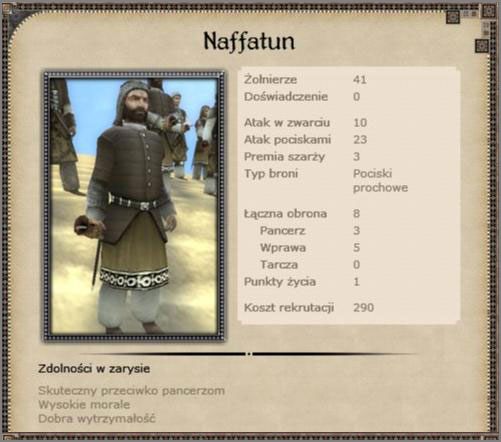 Grenadierzy, formacja nieregularna mająca na celu wspomożenie w walce oddziałów ciężkiej piechoty, skutecznie wywołuje panikę obrzucają granatami każdą formacje wroga - Egipt - Armia (2) - CRUSADES - Medieval II: Total War - Królestwa - poradnik do gry